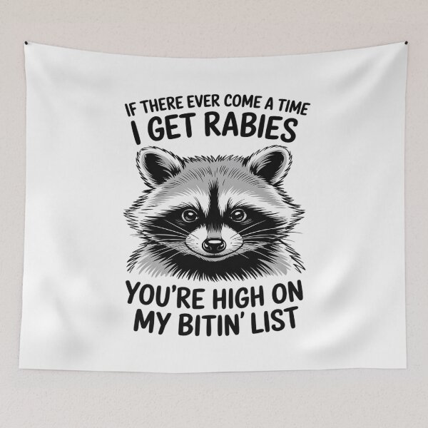 Item preview, High on My bitin List Raccoon Childers Funny Sassy designed and sold by petrichorsworld.