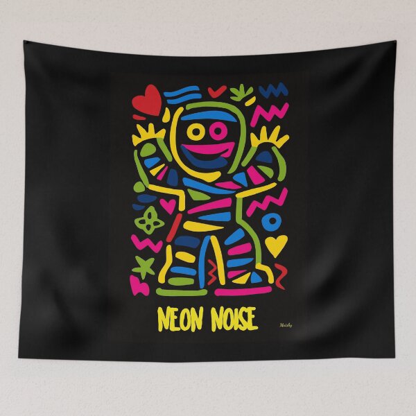 Item preview, Neon Mummy Pop Art – Vibrant Halloween Poster designed and sold by Moisky Art.