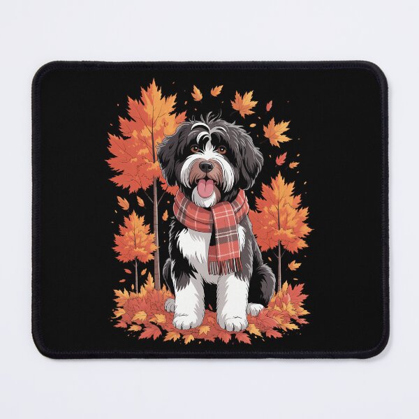 Item preview, It's Fall Y'all Cute Schnoodle Autumn Tree Fall Leaves designed and sold by ValerieRodrigue.