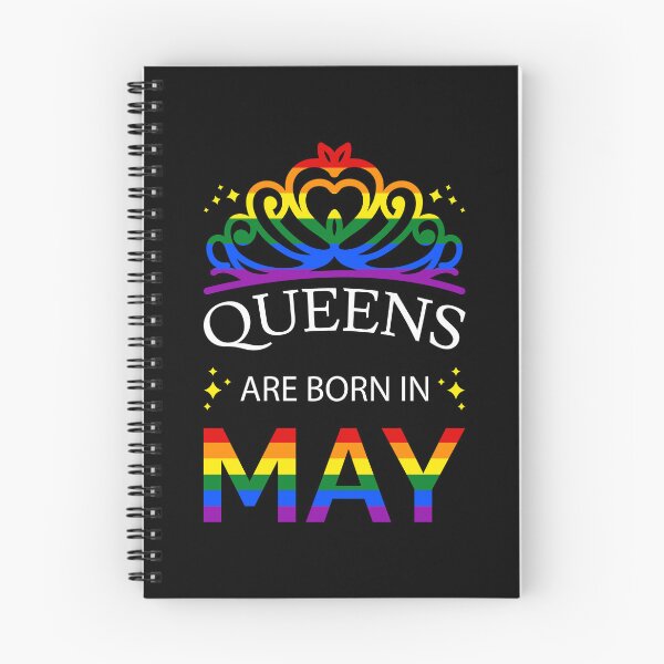Item preview,  LGBT Queens Are Born In May I - Pride Flag Colors designed and sold by Lemon Pepper.