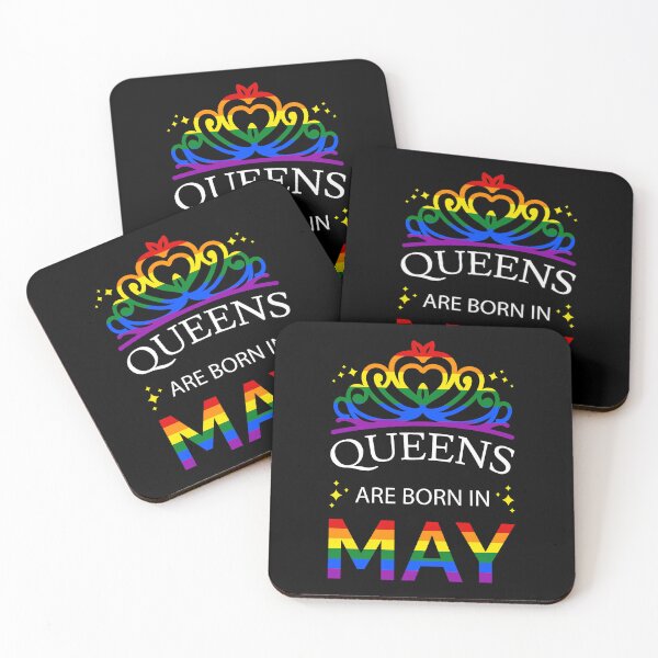 Item preview,  LGBT Queens Are Born In May I - Pride Flag Colors designed and sold by Lemon Pepper.