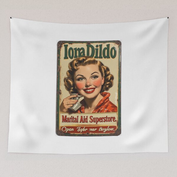 Item preview, Iona Dildo Marital Aids - Spoof advertising poster designed and sold by IanBakerToons.