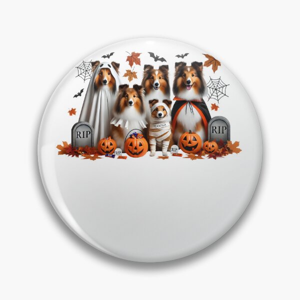 Item preview, Funny Shetland Sheepdogs Halloween Dog Lover designed and sold by Kimberley King Art  King Art.