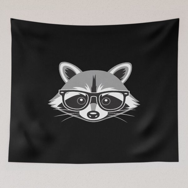 Item preview, Hipster Raccoon Animal Cute Raccoon With Reading Glass designed and sold by PeteHomenick.