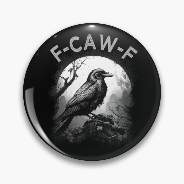 Item preview, F-Caw-F I - Funny Crow Moon Halloween Sarcastic Quote designed and sold by Lemon Pepper.