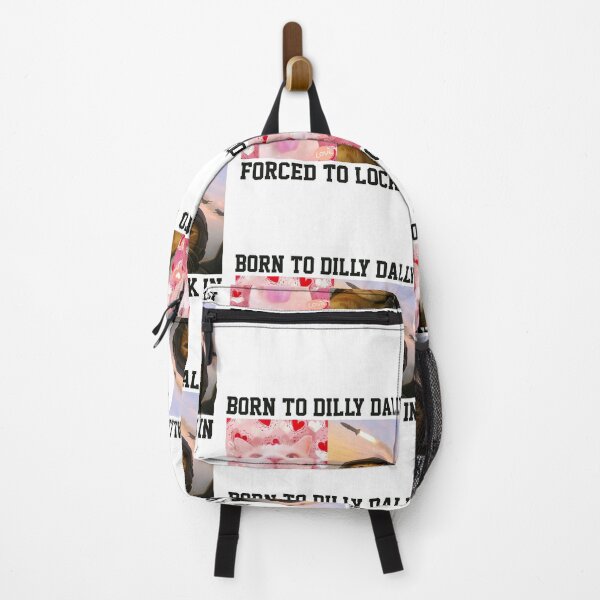 Item preview, Funny Cat Meme Born To Dilly Dally Forced To Lock In designed and sold by RebeccaLittlee.