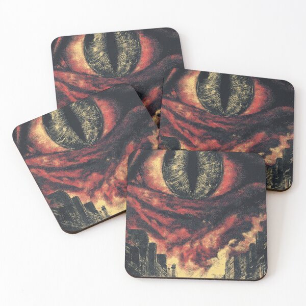 Item preview, eye with rays watching people against a city skyline. designed and sold by Piotrek0001.