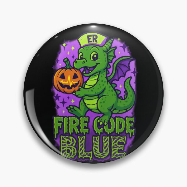 Artikelvorschau, Fire Code Blue – Lustige Halloween-Krankenschwester in der Notaufnahme entworfen und verkauft von ClinicalHubs.