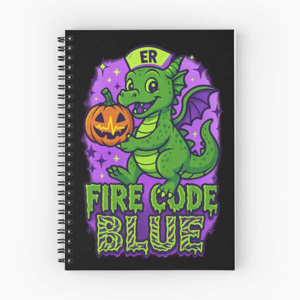 Item preview, Fire Code Blue – Funny Halloween ER Nurse designed and sold by ClinicalHubs.