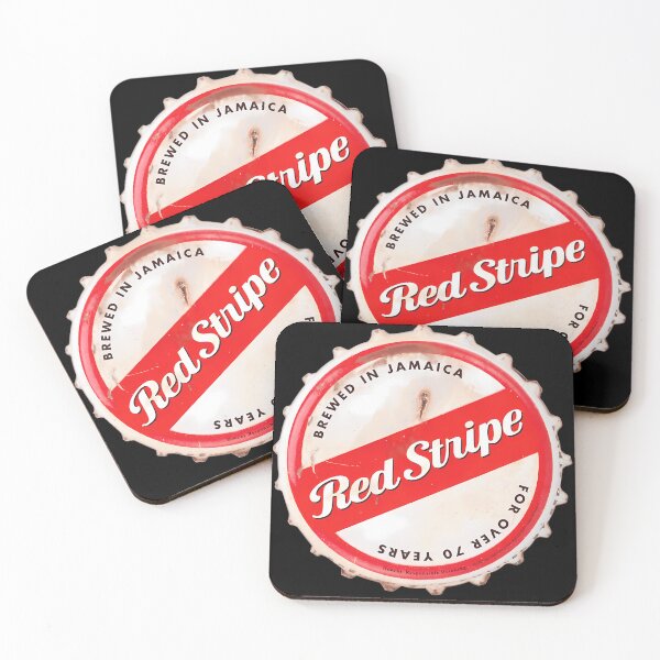 Item preview, Red Stripe Bottle Cap designed and sold by CAIDERHO.