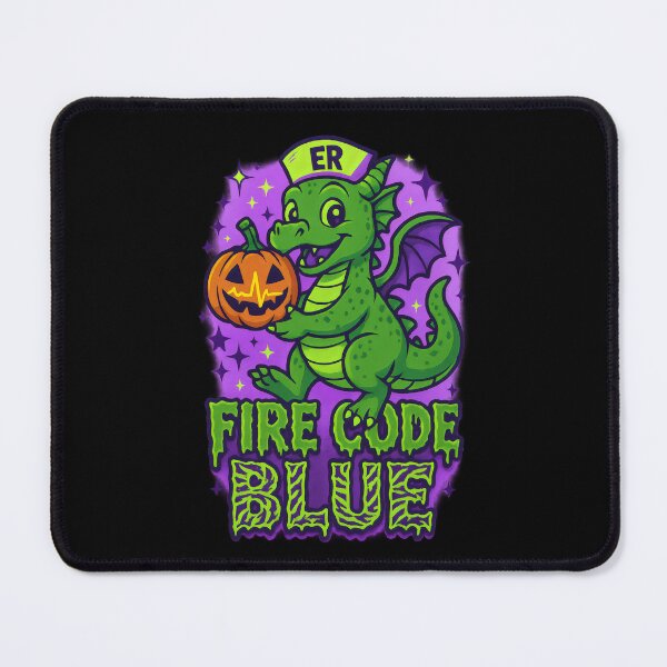 Item preview, Fire Code Blue – Funny Halloween ER Nurse designed and sold by ClinicalHubs.