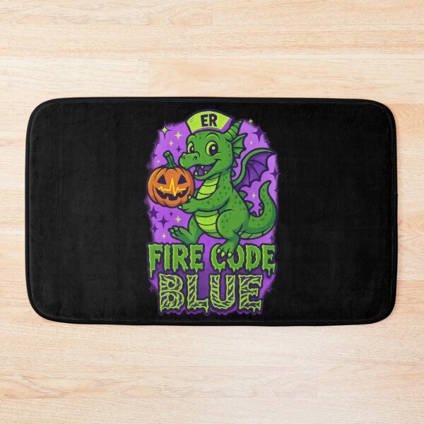 Item preview, Fire Code Blue – Funny Halloween ER Nurse designed and sold by ClinicalHubs.