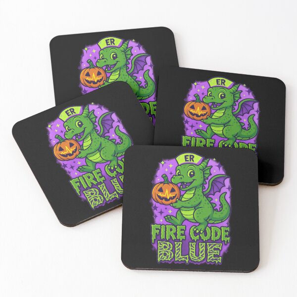 Item preview, Fire Code Blue – Funny Halloween ER Nurse designed and sold by ClinicalHubs.