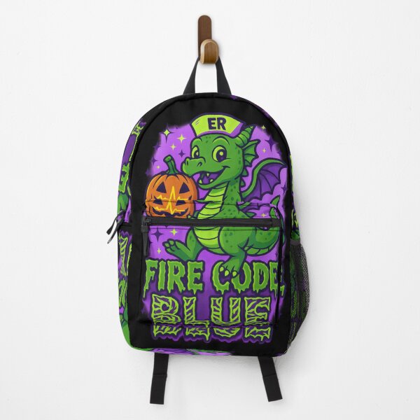 Item preview, Fire Code Blue – Funny Halloween ER Nurse designed and sold by ClinicalHubs.