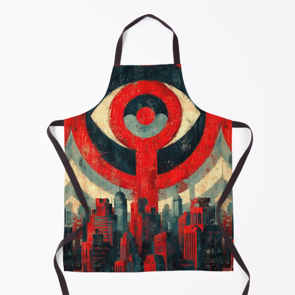 Item preview, A dark reptilian eye in the sky over empty streets. designed and sold by Piotrek0001.