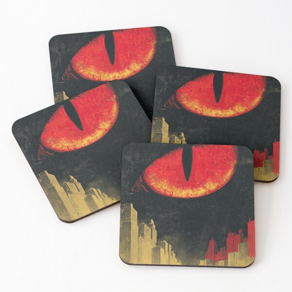 Item preview, Abstract eye symbol over a city in retro propaganda style. designed and sold by Piotrek0001.
