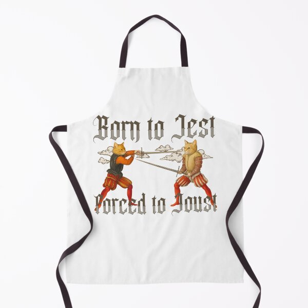 Item preview, Funny Meme Cat Born To Jest Forced To Joust designed and sold by RebeccaLittlee.