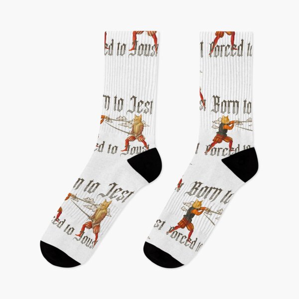 Item preview,  Funny Meme Cat Born To Jest Forced To Joust designed and sold by RebeccaLittlee.