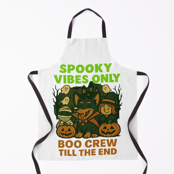 Item preview, Spooky Vibes Only – Halloween Dog T-Shirt “Boo Crew Till the End designed and sold by BhumiBliss.