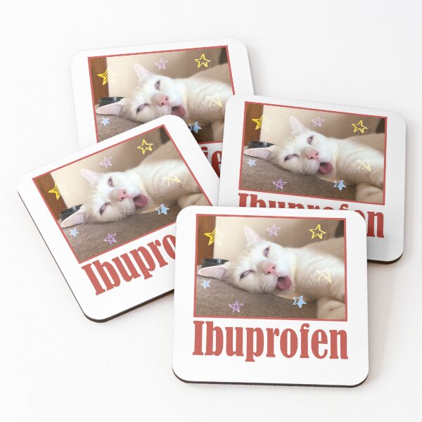 Item preview, Funny Meme Buprofen Cat designed and sold by RebeccaLittlee.