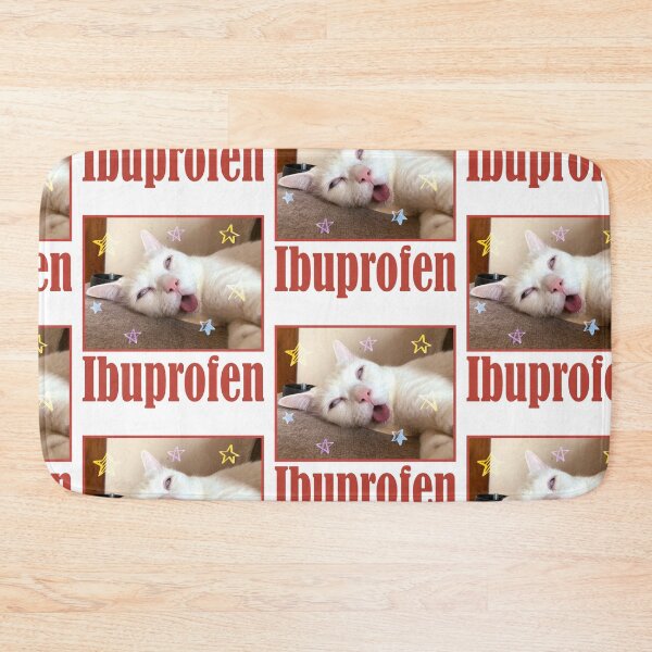 Item preview, Funny Meme Buprofen Cat designed and sold by RebeccaLittlee.