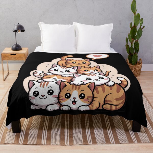 Item preview, Cute Kawaii Cat Kitty Meowtain Cats Pile Chibi designed and sold by PunkNation-Arts.