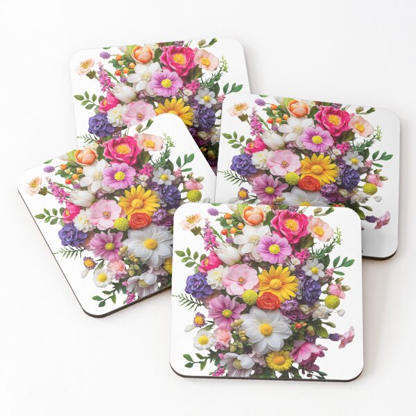 Item preview, Romantic Spring Flower Design, Colorful Flower Bouquet, Elegant Colorful Flower Bouquet Arrangement designed and sold by MamaDong.