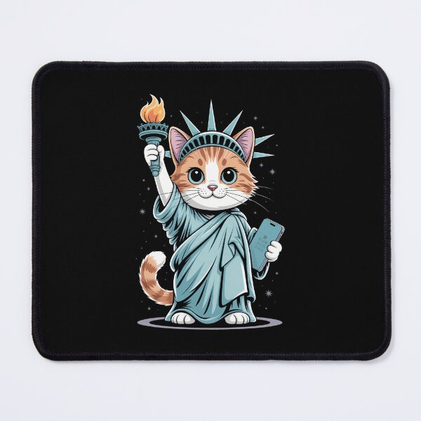 Item preview, Cute Kawaii Cat Statue Of Liberty I Love New York NYC designed and sold by PunkNation-Arts.