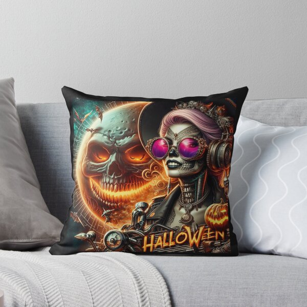 Item preview, Cyberpunk Witch Steampunk Halloween Skull designed and sold by Voodoo Store Paranormal Collections.