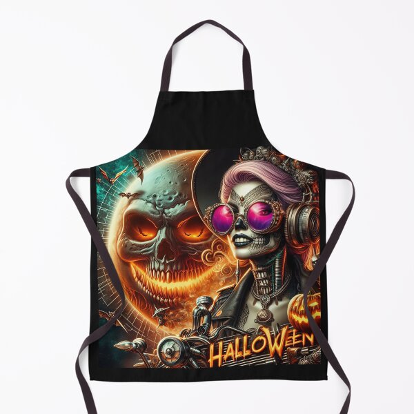 Item preview, Cyberpunk Witch Steampunk Halloween Skull designed and sold by Voodoo Store Paranormal Collections.