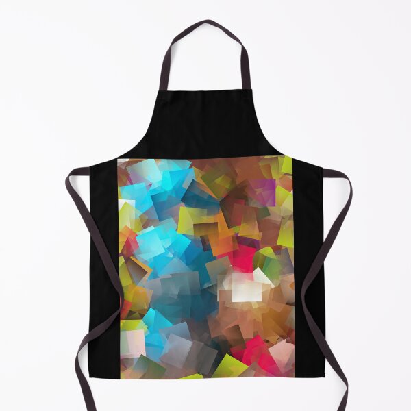 Item preview, Cubic Geometry Chaos | Geometria astratta cubica colorata | Géométrie cubique abstraite colorée designed and sold by LenaBlueDesigns.