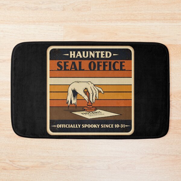 Item preview, Haunted Seal Office - Scary Halloween Notary Design (1) designed and sold by InkoraLab.