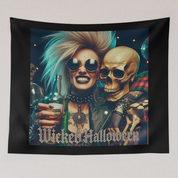Item preview, Punk Skeleton Wicked Halloween Party designed and sold by Voodoo Store Paranormal Collections.