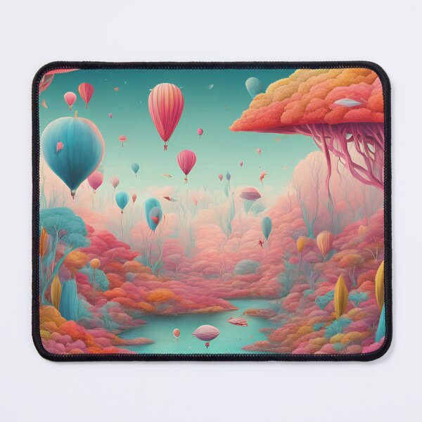 Item preview, A detailed, colorful surrealistic landscape designed and sold by DIVINE BODY LIFE .