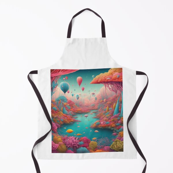 Item preview, A detailed, colorful surrealistic landscape designed and sold by DIVINE BODY LIFE .