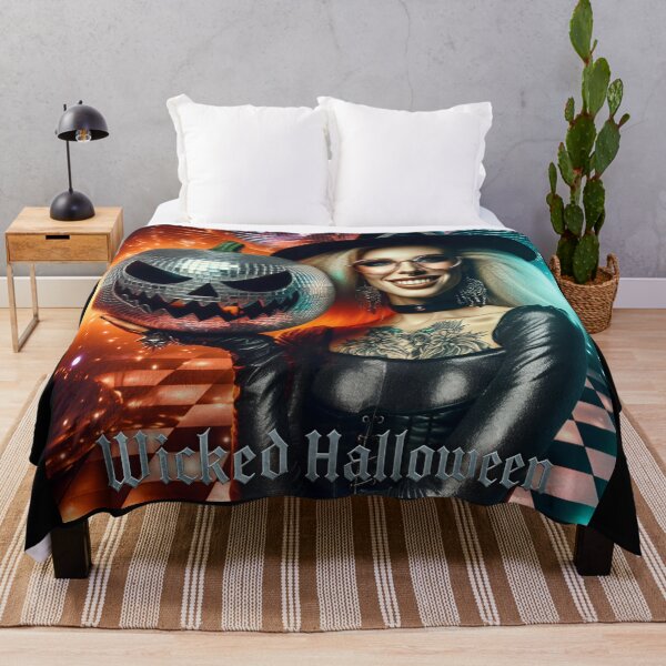 Item preview, Turquoise Witch Wicked Halloween Disco designed and sold by Voodoo Store Paranormal Collections.