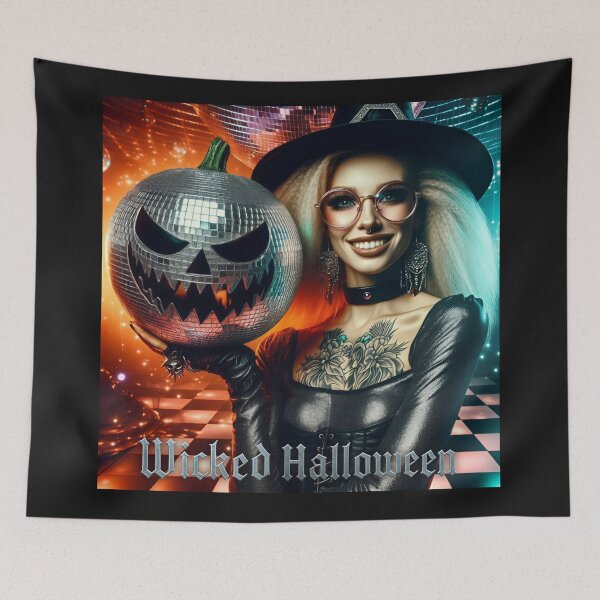 Item preview, Turquoise Witch Wicked Halloween Disco designed and sold by Voodoo Store Paranormal Collections.
