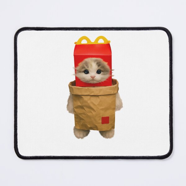 Item preview, Cat In Fast Food Meme Funny designed and sold by RebeccaLittlee.