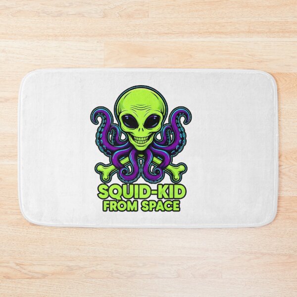 Item preview, Alien Skull with Wide Grin and Eight Purple Tentacles designed and sold by SplashTastic.