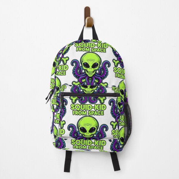 Item preview, Alien Skull with Wide Grin and Eight Purple Tentacles designed and sold by SplashTastic.