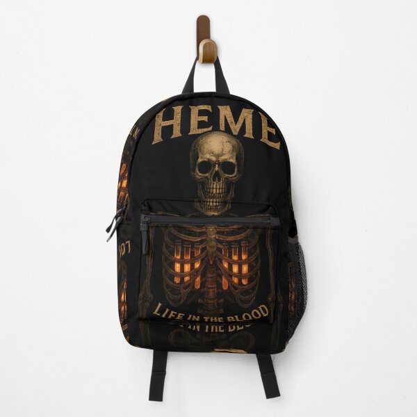 Item preview, HEME Life In The Blood - Medical Horror - Neon Spooky Skeleton  designed and sold by ClinicalHubs.
