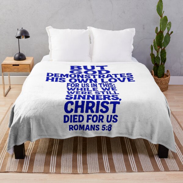 Item preview, Romans 5:8 Christ Died For Us designed and sold by plushism.