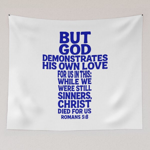 Item preview, Romans 5:8 Christ Died For Us designed and sold by plushism.