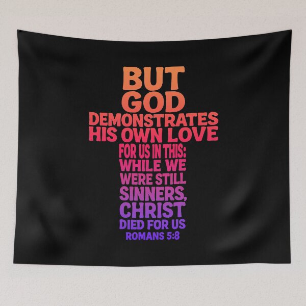 Item preview, Romans 5:8 Christ Died For Us designed and sold by plushism.