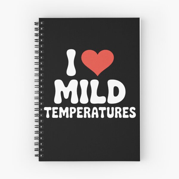 Item preview, I Heart Mild Temperatures Men Women designed and sold by BlackStars3Neon.