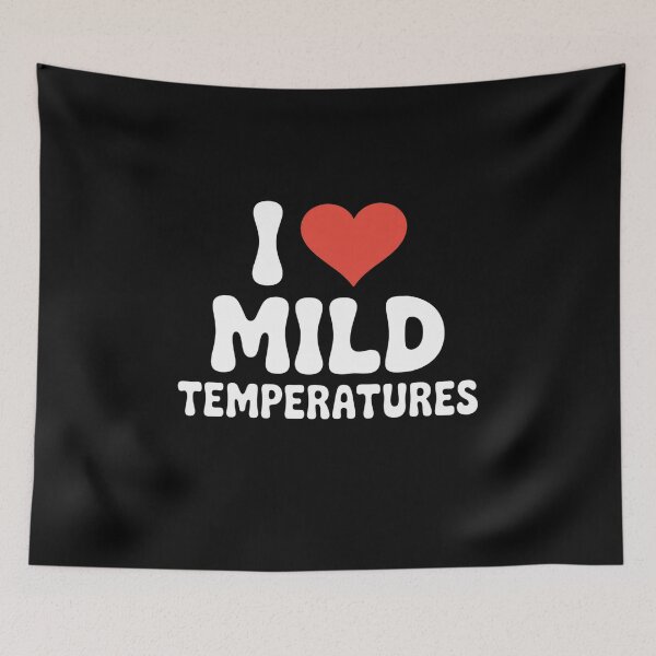 Item preview, I Heart Mild Temperatures Men Women designed and sold by BlackStars3Neon.