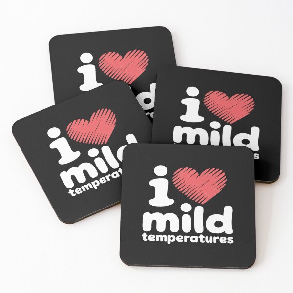 Item preview, I Heart Mild Temperatures designed and sold by BlackStars3Neon.
