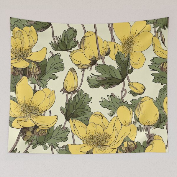 Item preview, Nature's Charm: Aconite Patterned Accessories for a Touch of Elegance designed and sold by Apricoth311.