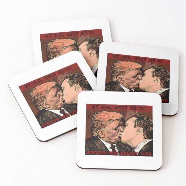 Item preview, Fraternal Kiss Donald Trump And Elon Musk designed and sold by colecallahans.