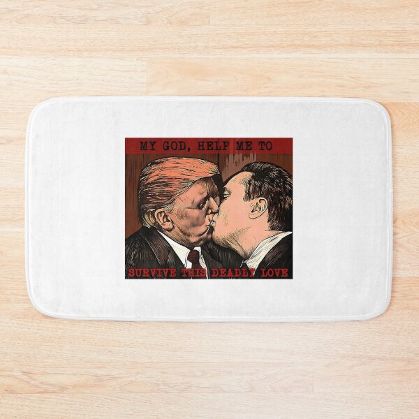 Item preview, Fraternal Kiss Donald Trump And Elon Musk designed and sold by colecallahans.